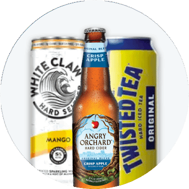 Image of bottle of hard seltzers